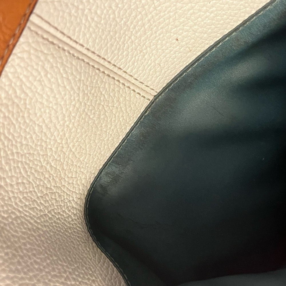Coach Penelope All Leather Tote / Shoulder Bag w/ Emerald Interior F14683 - Picture 9 of 16
